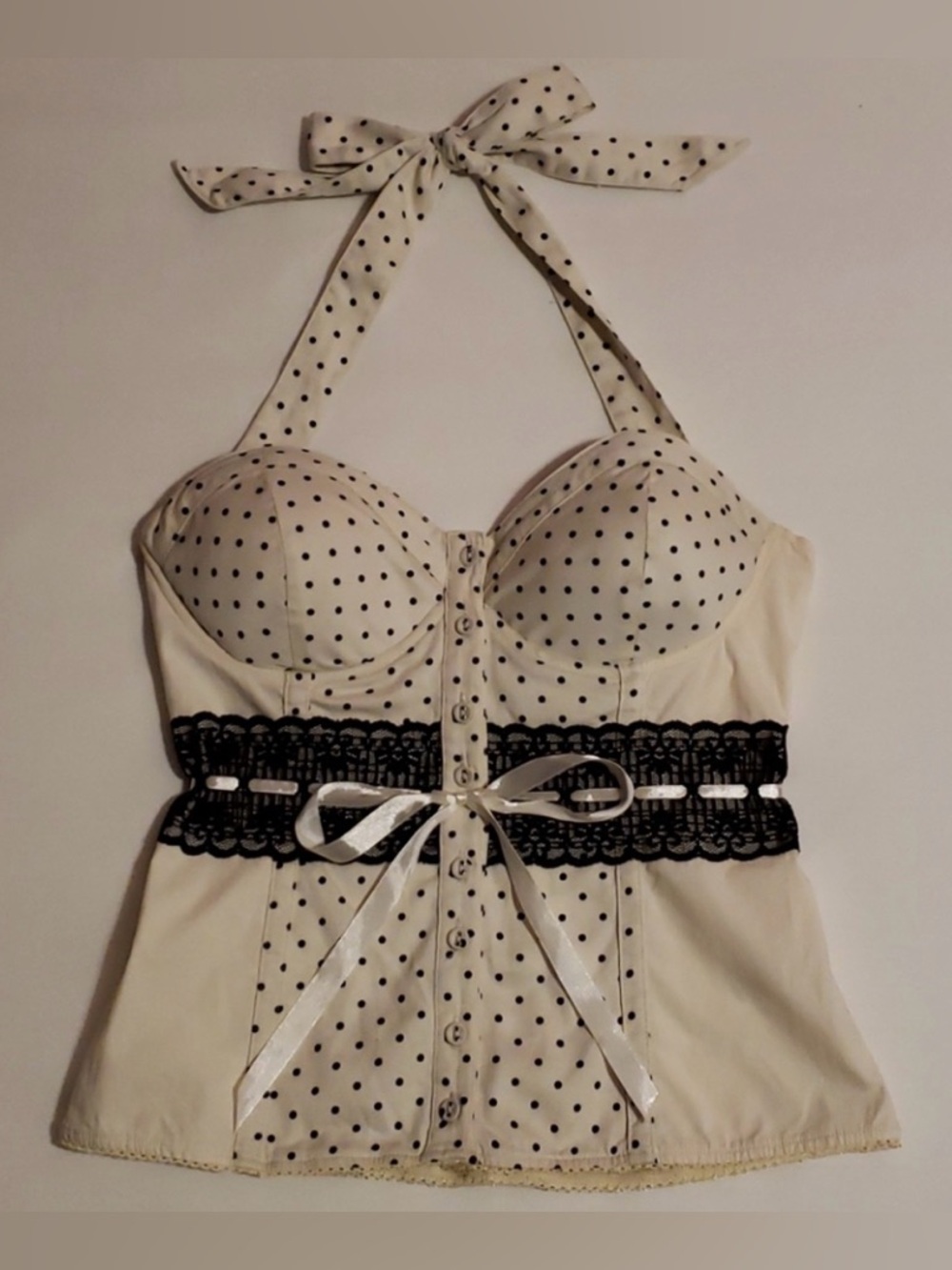 *ISO* Guess size XS polka dot corset top - Picture 3 of 3